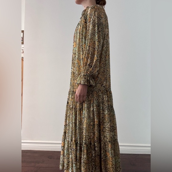 Free People Floral Long Sleeve Maxi Dress - Picture 2 of 3